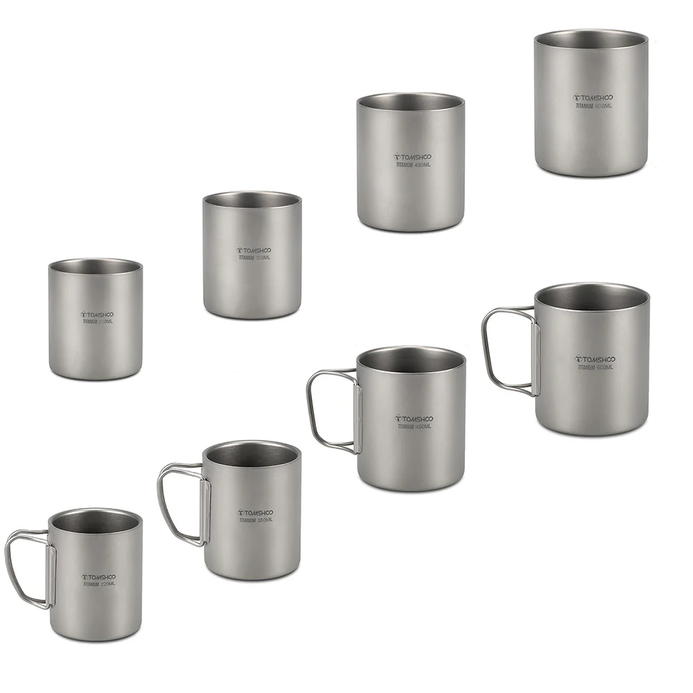 TOMSHOO Double Wall Titanium Mug Backwoods Outdoor Gear